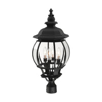 Outdoor Landscape Lighting LED 12V Low Voltage Frontenac Candelabra Base 4 Light Bulb Socket Large Outdoor Post Top Lantern 26.5