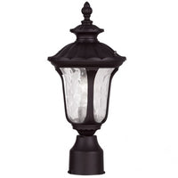 Outdoor Landscape Lighting LED 12V Low Voltage Oxford Medium Base 1 Light Bulb Socket Small Outdoor Post Top Lantern 15.5