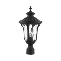 Outdoor Landscape Lighting LED 12V Low Voltage Oxford Medium Base 1 Light Bulb Socket Small Outdoor Post Top Lantern 15.5