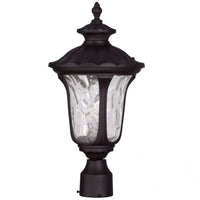Outdoor Landscape Lighting LED 12V Low Voltage Oxford Medium Base 1 Light Bulb Socket Medium Outdoor Post Top Lantern 19