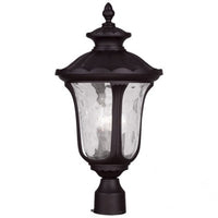 Outdoor Landscape Lighting LED 12V Low Voltage Oxford Candelabra Base 3 Light Bulb Socket Large Outdoor Post Top Lantern 22