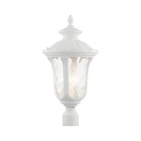 Outdoor Landscape Lighting LED 12V Low Voltage Oxford Candelabra Base 3 Light Bulb Socket Large Outdoor Post Top Lantern 22