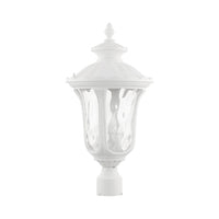 Outdoor Landscape Lighting LED 12V Low Voltage Oxford Candelabra Base 3 Light Bulb Socket Large Outdoor Post Top Lantern 22