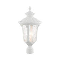 Outdoor Landscape Lighting LED 12V Low Voltage Oxford Candelabra Base 3 Light Bulb Socket Large Outdoor Post Top Lantern 22