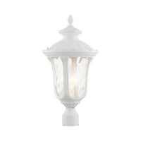 Outdoor Landscape Lighting LED 12V Low Voltage Oxford Candelabra Base 3 Light Bulb Socket Large Outdoor Post Top Lantern 22