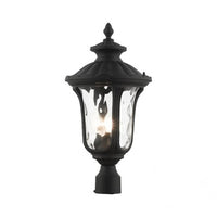 Outdoor Landscape Lighting LED 12V Low Voltage Oxford Candelabra Base 3 Light Bulb Socket Large Outdoor Post Top Lantern 22