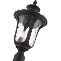 Outdoor Landscape Lighting LED 12V Low Voltage Oxford Candelabra Base 3 Light Bulb Socket Large Outdoor Post Top Lantern 22