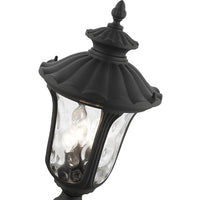 Outdoor Landscape Lighting LED 12V Low Voltage Oxford Candelabra Base 3 Light Bulb Socket Large Outdoor Post Top Lantern 22