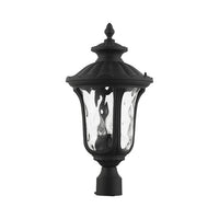 Outdoor Landscape Lighting LED 12V Low Voltage Oxford Candelabra Base 3 Light Bulb Socket Large Outdoor Post Top Lantern 22