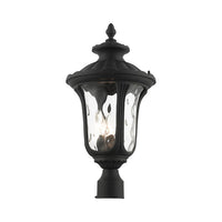 Outdoor Landscape Lighting LED 12V Low Voltage Oxford Candelabra Base 3 Light Bulb Socket Large Outdoor Post Top Lantern 22