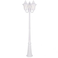 Outdoor Landscape Lighting LED 12V Low Voltage Oxford Medium Base 3 Light Bulb Socket Outdoor 3 Head Post 87