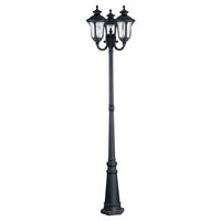 Outdoor Landscape Lighting LED 12V Low Voltage Oxford Medium Base 3 Light Bulb Socket Outdoor 3 Head Post 87
