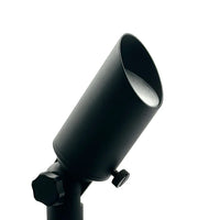 Outdoor Landscape Lighting LED 12V Low Voltage SPBP08 Mortirolo Black Brass Spotlight Low Voltage Outdoor Lighting