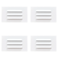 Outdoor Landscape Lighting LED 12V Low Voltage STA11 4x/8x/12x Package 3.5W 12V Low Voltage Rectangular Waterproof Horizontal 3000K Warm White Integrated LED Aluminum Step Light Wall Lighting Fixture White 4 Pack