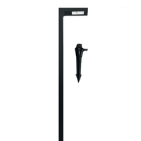 Outdoor Landscape Lighting LED 12V Low Voltage CDPA74 4x/8x/12x Package 7W 3000K Heavy Duty Black L-Shape Cast Aluminum 12V Low Voltage LED Outdoor Landscape Path Light
