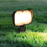 Outdoor Landscape Lighting LED 12V Low Voltage FLAA11 Integrated LED 7W and 12W Aluminum Flood Light with Adjustable Knuckle Mount Low Voltage Outdoor Lighting IP65
