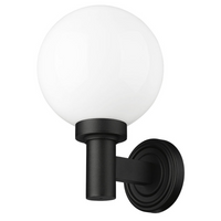 Outdoor Landscape Lighting LED 12V Low Voltage Laurent Outdoor Wall Sconce Light 1 E26 Medium Base Light Bulb Socket Outdoor Marine Grade Aluminum and Glass 9