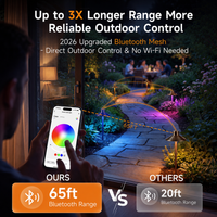 Outdoor Landscape Lighting LED 12V Low Voltage 3W G4 RGBCW 2700K-5000K Smart Bluetooth 12V Low Voltage LED Light Bulbs Package with Remote Dimmable Energy Saving