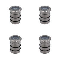 Outdoor Landscape Lighting LED 12V Low Voltage STBP09 Luz Brass / Stainless Steel Louvered 4x/8x/12x 0.5W 2700K Integrated LED Package In Ground Light Low Voltage For Outdoors LED Stainless Steel 4 Pack