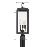 Outdoor Landscape Lighting LED 12V Low Voltage Bryon 3 Light Outdoor Post Light 7.5
