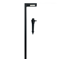 Outdoor Landscape Lighting LED 12V Low Voltage CDPA74 7W 3000K Heavy Duty Black L-Shape Cast Aluminum 12V Low Voltage LED Outdoor Landscape Path Light