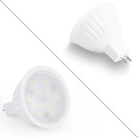 Outdoor Landscape Lighting LED 12V Low Voltage 6-Pack MR16 5W 120V GU5.3 LED Bulbs Dimmable Energy Saving Light 120 Degree Beam Angle Line Voltage