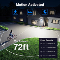 Outdoor Landscape Lighting LED 12V Low Voltage 65W Wired Smart Wi-Fi Outdoor LED Flood Light, 120V 2700K-6500K Tunable Security Light 6500LM, IP65 Compatible with Alexa/Google Home
