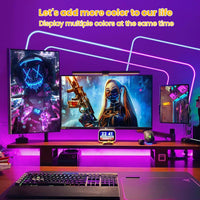 Outdoor Landscape Lighting LED 12V Low Voltage SLNR08 Dotless COB Smart Bluetooth RGB-IC Neon LED Strip Light DC24V IP67 Outdoor Rated Dimmable Low Voltage Silicone Strip Light with Mounting Clips, Screws, Power Adapter and Remote Control