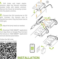 Outdoor Landscape Lighting LED 12V Low Voltage ELRA07 8-Pack 5W 12