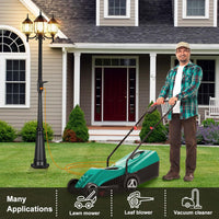 Outdoor Landscape Lighting LED 12V Low Voltage PLH01 Classic Black or White Aluminum 3-Head Post Light 95