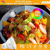 Outdoor Landscape Lighting LED 12V Low Voltage 6-Pack MR16 5W 120V GU10 LED Bulbs 500LM 3CCT 2700K/4000K/6000K Non-Dimmable Energy Saving Light 120 Degree Beam Angle Line Voltage