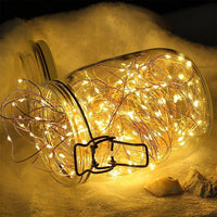 Outdoor Landscape Lighting LED 12V Low Voltage Fairy Lights LED 4.5V Low Voltage Dimmable Copper Wire Starry String Lights 2700K or 5000K IP65 Waterproof with Remote Control and Adapter