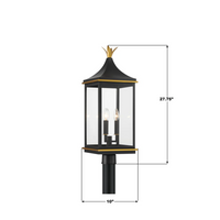 Outdoor Landscape Lighting LED 12V Low Voltage Simpson 3 Light Outdoor Post Light 10