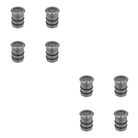 Outdoor Landscape Lighting LED 12V Low Voltage STBP09 Luz Brass / Stainless Steel Louvered 4x/8x/12x 0.5W 2700K Integrated LED Package In Ground Light Low Voltage For Outdoors LED Stainless Steel 8 Pack