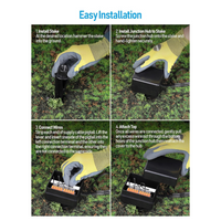 Outdoor Landscape Lighting LED 12V Low Voltage 10-Way Low-Voltage Junction Box Multi Zone Central Hub 12-15V AC/DC Fir 9-21 AWG Gauge Wire