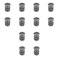 Outdoor Landscape Lighting LED 12V Low Voltage STBP09 Luz Brass / Stainless Steel Louvered 4x/8x/12x 0.5W 2700K Integrated LED Package In Ground Light Low Voltage For Outdoors LED Stainless Steel 12 Pack