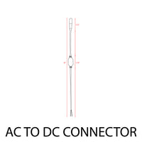 Outdoor Landscape Lighting LED 12V Low Voltage RL100 DC Connectors and DC-to-AC 50W Max Connector for 12V LED Low Voltage Rope Lights Outdoor IP65