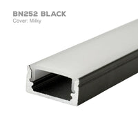 Outdoor Landscape Lighting LED 12V Low Voltage BN252 Rectangular Surface Mounted 8 ft Aluminum Channel 10 Pack for 0.43
