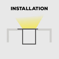 Outdoor Landscape Lighting LED 12V Low Voltage BN264 Rectangular Floor In-Ground Driveway Walkway 8 ft Aluminum Channel 0.83