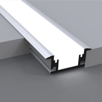 Outdoor Landscape Lighting LED 12V Low Voltage BN264 Rectangular Floor In-Ground Driveway Walkway 8 ft Aluminum Channel 0.83
