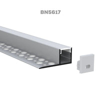 Outdoor Landscape Lighting LED 12V Low Voltage BN5617 Surface Mount 8 ft Aluminum Channel 0.53
