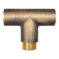 BRT1 - Brass T-Bar Coupling Accessory for Post/Path Light Fixtures - Natural Brass
