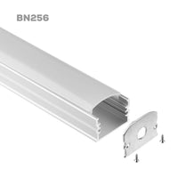 Outdoor Landscape Lighting LED 12V Low Voltage BN256 Adjustable Large Square Surface Mounted 8 ft Aluminum Channel 0.97