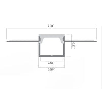 Outdoor Landscape Lighting LED 12V Low Voltage BN5616 Plaster In 8 ft Bendable Aluminum Channel 2.04