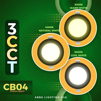 Outdoor Landscape Lighting LED 12V Low Voltage CB04 4x/8x/12x Package 10W 3CCT Round Slim 12V AC/DC LED Panel Puck Light Low Voltage Lighting Fixture