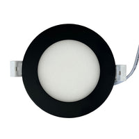 Outdoor Landscape Lighting LED 12V Low Voltage CB04 10W 3CCT Round Slim 12V LED Panel Puck Light Low Voltage Lighting Fixture Black