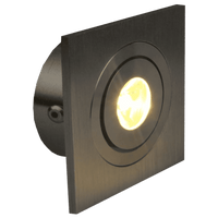 Outdoor Landscape Lighting LED 12V Low Voltage CB06 4x/8x/12x Package 1.5W DC12V Low Voltage Dimmable Recessed Square Cast Aluminum LED Puck Light Cabinet Downlighting 3000K or 5000K