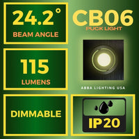 Outdoor Landscape Lighting LED 12V Low Voltage CB06 4x/8x/12x Package 1.5W DC12V Low Voltage Dimmable Recessed Square Cast Aluminum LED Puck Light Cabinet Downlighting 3000K or 5000K