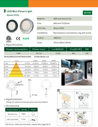 Outdoor Landscape Lighting LED 12V Low Voltage CB07 4x/8x/12x Package Round 1.8W DC12V Low Voltage LED Dimmable Cast Aluminum Recessed Cabinet Puck Light Down Lighting Fixture