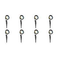 Outdoor Landscape Lighting LED 12V Low Voltage CCDA95 7W LED 4x/8x/12x Package 12V Low Voltage 3CCT Wide Beam Directional Outdoor Landscape Lighting Aluminum Spotlight 8 Pack